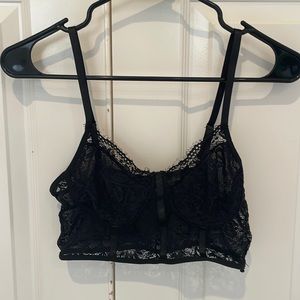 Lace bralette crop top